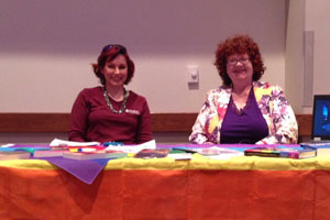 Buff Allies faculty staffing a table at new student orientation
